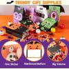 imageJOYIN 60 PCS Halloween Treat Bags Goodie and Candy Bags with Stickers Party Supplies Trick or Treat for Kids Halloween Party Favors Exchange Holiday Pastries Supplies