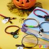 imageJOYIN 60 PCS Halloween Zipper Bracelets Bulk Set Friendship Zipper Wristbands for Kids Gift Halloween Trinkets Goodie Bag Fillers Classroom Prizes