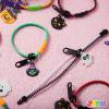 imageJOYIN 60 PCS Halloween Zipper Bracelets Bulk Set Friendship Zipper Wristbands for Kids Gift Halloween Trinkets Goodie Bag Fillers Classroom Prizes