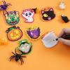 imageJOYIN 60 Pcs Halloween Mini Notepad Set in 6 Designs Halloween Spooky Characters Note Pads Mini Notebooks for Kids Boys Girls Party Supplies Classroom Favors Trick or Treats Goodie Bags Fillers