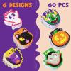 imageJOYIN 60 Pcs Halloween Mini Notepad Set in 6 Designs Halloween Spooky Characters Note Pads Mini Notebooks for Kids Boys Girls Party Supplies Classroom Favors Trick or Treats Goodie Bags Fillers