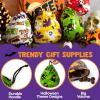 imageJOYIN 60PCS Halloween Drawstring Goody Treats Bags for Halloween Trick or Treating Plastic Candy Goodie Bags Bulk for kids Party Favor Supplies School Classroom Exchange Gifts in 12 Designs