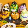 imageJOYIN 60PCS Halloween Drawstring Treat Bags Trick or Treating Goodie Candy Small Plastic Gifts Bags Bulk in 12 Cute Monster Designs Kids Halloween Party Favors Supplies