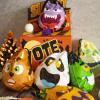 imageJOYIN 60PCS Halloween Drawstring Treat Bags Trick or Treating Goodie Candy Small Plastic Gifts Bags Bulk in 12 Cute Monster Designs Kids Halloween Party Favors Supplies