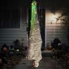 imageJOYIN 65quot Halloween Decoration Cocoon Corpse Animated Hanging Dead Body Prop Indoor Decor Corpses Skeleton Outdoor Decor with Full Body Lights and LED Eyes ampamp Spooky Sound for Yard Haunted House