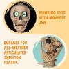 imageJOYIN 69 FT Halloween Posable Skeleton Life Size Voice Sensing Blink Eyes Moving Jaw Giant Skeletons Bones Full Body Movable Joints for Indoor Outdoor Halloween Party Decoration Hounted House Prop