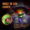 imageJOYIN 72 Halloween Hanging Witch Decorations Outdoor Flying Ghost Decor Green Face Life Size Sound Activated Light Up Eyes Party Supplies for Garden Haunted House Front Porch Door Scary ModernSpellbound Witch