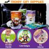 imageJOYIN 72 PCS Halloween Candy Bags for Trick or Treat Plastic Goodie Gift Bag with 6 Designed Characters for Kids Party Favors Treat Party Supplies