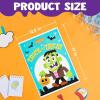 imageJOYIN 72 PCS Halloween Candy Bags for Trick or Treat Plastic Goodie Gift Bag with 6 Designed Characters for Kids Party Favors Treat Party Supplies
