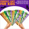 imageJOYIN 72 PCS Halloween Slap Bracelets for Kids Halloween Bracelets Bulk for Girls Boys Gifts Friendship Snap Bracelet for Halloween Party Favors Goodie Bag Fillers Classroom FavorsHaunted Party Mix
