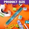 imageJOYIN 72 PCS Halloween Slap Bracelets for Kids Halloween Bracelets Bulk for Girls Boys Gifts Friendship Snap Bracelet for Halloween Party Favors Goodie Bag Fillers Classroom FavorsSpooky Night Mix