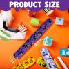 imageJOYIN 72 PCS Halloween Slap Bracelets for Kids Halloween Bracelets Bulk for Girls Boys Gifts Friendship Snap Bracelet for Halloween Party Favors Goodie Bag Fillers Classroom FavorsHalloween Party