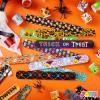 imageJOYIN 72 PCS Halloween Slap Bracelets for Kids Halloween Bracelets Bulk for Girls Boys Gifts Friendship Snap Bracelet for Halloween Party Favors Goodie Bag Fillers Classroom FavorsSpooky Night Mix