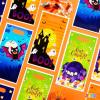 imageJOYIN 72 PCS Halloween Trick or Treat Bags Halloween Goodie Candy Bags Goody Gift Bag 4 Designs Plastic Snack Bag Bulk for Kids Trick or Treating Classroom Party Favors Event Party Supplies