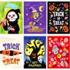 imageJOYIN 72 Pcs Halloween Candy Bags Trick or Treating Goodie Bags in 6 Character Themed Designs for Kids Halloween Party Favor Plastic Snacks Stuffers Bag for Party Supplies