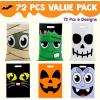 imageJOYIN 72 Pcs Halloween Goodie Bag for TrickorTreating Plastic Snacks Bags for Kids Party Favors Halloween Trick or Treat Candy Bags for Event Party Favor Supplies