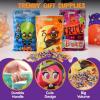 imageJOYIN 72 Pcs Halloween Goodie Bags Plastic Candy Bags in 6 Designs for Kids Snacks Party Favors Trick or Treating Bag for Halloween Party Supplies Snacks Stuffers Prizes