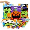 imageJOYIN 72 Pcs Halloween Goodie Bags with 6 Designed Characters Trick or Treating Plastic Treat Bags for Kids Party Favors Treats Party Supplies