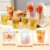 imageJOYIN 72 Pcs Thanksgiving Disposable Plastic Cups12 OZ Pumpkin Maple Leaves Cups for Juice Coffee and HotCold Drinks Thanksgiving Party Supplies Fall Party Favor Decor50