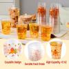 imageJOYIN 72 Pcs Thanksgiving Disposable Plastic Cups12 OZ Pumpkin Maple Leaves Cups for Juice Coffee and HotCold Drinks Thanksgiving Party Supplies Fall Party Favor Decor72