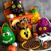 imageJOYIN 72PCS Halloween Drawstring Goody Bags Halloween Treats Bags Trick or Treat Bag Goodie Candy Gift Bag Bulk for Kids Trick or Treating Party Favors Supplies 12 Designs Classroom Gifts Prizes