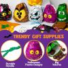 imageJOYIN 72PCS Halloween Drawstring Goody Bags Halloween Treats Bags Trick or Treat Bag Goodie Candy Gift Bag Bulk for Kids Trick or Treating Party Favors Supplies 12 Designs Classroom Gifts Prizes