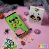 imageJOYIN 72PCS Halloween Treat Bags Candy and Goodie Bags 6 Styles with Stickers Party Supplies for Kids Halloween Party Favors Exchange Holiday Pastries Supplies