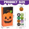 imageJOYIN 72PCS Halloween Treat Bags Candy and Goodie Bags 6 Styles with Stickers Party Supplies for Kids Halloween Party Favors Exchange Holiday Pastries Supplies
