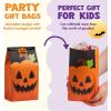 imageJOYIN 72PCS Halloween Treat Bags Candy and Goodie Bags 6 Styles with Stickers Party Supplies for Kids Halloween Party Favors Exchange Holiday Pastries Supplies