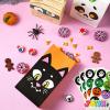 imageJOYIN 72PCS Halloween Treat Bags Candy and Goodie Bags 6 Styles with Stickers Party Supplies for Kids Halloween Party Favors Exchange Holiday Pastries Supplies