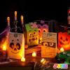 imageJOYIN 72PCS Halloween Treat Bags Candy and Goodie Bags 6 Styles with Stickers Party Supplies for Kids Halloween Party Favors Exchange Holiday Pastries Supplies