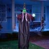 imageJOYIN 78quot Hanging Witch Decor with Magic Ball Halloween Decorations Outdoor Swing Flying Witch Halloween Porch Decor Party Supplies Sound Activated Light Up Eyes Lawn Yard Garden Door Haunted House