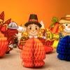 imageJOYIN 9 Pcs Thanksgiving Honeycomb Decorations Set Pumpkin ampamp Scarecrow Designs Tabletop Centerpieces Thanksgiving Supplies for Autumn Party Favors Table Classroom Decoration