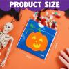 imageJOYIN 96 Pcs Halloween Drawstring Candy Bags Small Trick or Treat Goodie Bags Bulk 6 Designs Halloween Plastic Gift Bag for Kids Trick or Treating Boys Girls Party Favors Supplies Classroom Gifts