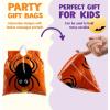 imageJOYIN 96 Pcs Halloween Drawstring Candy Bags Small Trick or Treat Goodie Bags Bulk 6 Designs Halloween Plastic Gift Bag for Kids Trick or Treating Boys Girls Party Favors Supplies Classroom Gifts