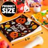 imageJOYIN 96PCS Halloween Drawstring Treat Bags 6quotx6quot Halloween Goodie Candy Bags 12 Designs Goody Gift Bag Bulk for Kids Boys Girls Trick or Treating Classroom Party Favor Supplies