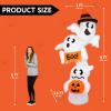 imageJOYIN 9ft Tall Halloween Inflatable Ghost Outdoor Decorations Giant Overlap Ghost Inflatable Decor with LEDs Blow Up Yard Decorations for Halloween Party Garden Lawn Yard Decor
