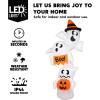 imageJOYIN 9ft Tall Halloween Inflatable Ghost Outdoor Decorations Giant Overlap Ghost Inflatable Decor with LEDs Blow Up Yard Decorations for Halloween Party Garden Lawn Yard Decor