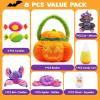 imageJOYIN Babys Pumpkin Halloween Playset with 8 Fun Play Pieces Babys Pumpkin Halloween Playset Goodie Bags Stuffers Fillers School Classroom Party Favors Supplies Toy Prizes and Gifts for KidsCute Pumpkin