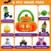imageJOYIN Babys Pumpkin Halloween Playset with 8 Fun Play Pieces Babys Pumpkin Halloween Playset Goodie Bags Stuffers Fillers School Classroom Party Favors Supplies Toy Prizes and Gifts for KidsHappy Pumpkin