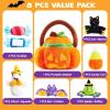 imageJOYIN Babys Pumpkin Halloween Playset with 8 Fun Play Pieces Babys Pumpkin Halloween Playset Goodie Bags Stuffers Fillers School Classroom Party Favors Supplies Toy Prizes and Gifts for KidsLaugh Pumpkin