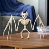imageJOYIN Bat Skeleton Halloween Decoration 11 Inch Animal Skeleton Plastic Bones for Yard Garden Graveyard Haunted House Cemetery Outdoor Indoor Tabletop Decorations Halloween Party Favors Decor