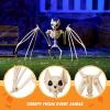 imageJOYIN Bat Skeleton Halloween Decoration 11 Inch Animal Skeleton Plastic Bones for Yard Garden Graveyard Haunted House Cemetery Outdoor Indoor Tabletop Decorations Halloween Party Favors Decor