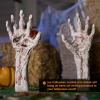imageJOYIN Bloodstain Zombie Arm Stake Groundbreaker Halloween Outdoor Decoration Realistic Looking Fake Arm Hands Yard Stakes for Halloween Haunted House Yard Decoration