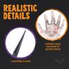 imageJOYIN Bloodstain Zombie Arm Stake Groundbreaker Halloween Outdoor Decoration Realistic Looking Fake Arm Hands Yard Stakes for Halloween Haunted House Yard Decoration