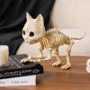 imageJOYIN Cat Skeleton Halloween Decorations 8 Inch Plastic Animal Skeletons with Movable Posable Joints Spooky for Outdoor Indoor Yard Garden Lawn Patio Halloween Party Favors Decor