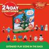 imageJOYIN Christmas 24 Days Countdown Advent Calendar with a Tabletop Wooden Christmas Tree and 28 Ornaments Snowman Santa Decorations for Boys Girls and Kids Party Favors Classroom Prizes Xmas Gift