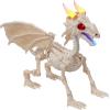 imageJOYIN Dragon Skeleton Halloween Decoration 236quot Roaring MistSpraying Dragon with Wings LED Posable Joints Sound Motion Activated Animal Skeleton Animatronic for Haunted House Battery Operated