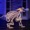 imageJOYIN Dragon Skeleton Halloween Decoration 236quot Roaring MistSpraying Dragon with Wings LED Posable Joints Sound Motion Activated Animal Skeleton Animatronic for Haunted House Battery Operated