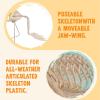 imageJOYIN Flamingo Skeleton Halloween Decorations 276 Inch Tall Spooky Flamingo Posable Animal Skeleton with Movable Joints for Halloween Indoor Outdoor Yard Garden Lawn Patio Prop Decor